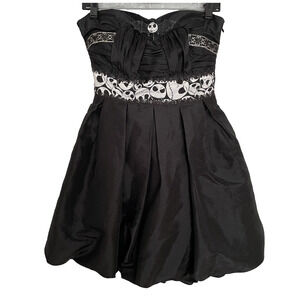 Nightmare Before Christmas Upcycled Black Dress Oogie Boogie Halloween Sz Small